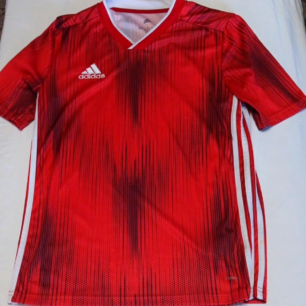 Adidas Kids Red Sports Shirt